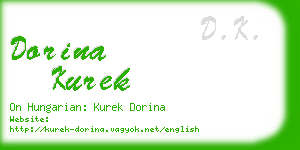 dorina kurek business card